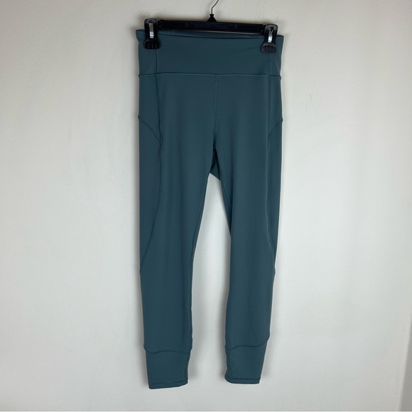 Lululemon In Movement High Rise Leggings Mystic Green Size 6 B9 - Picture 6 of 8